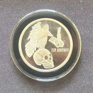 2018 Silver Shield FIAT NEVERMORE - 1oz .999 Silver Medallion BU w/COA